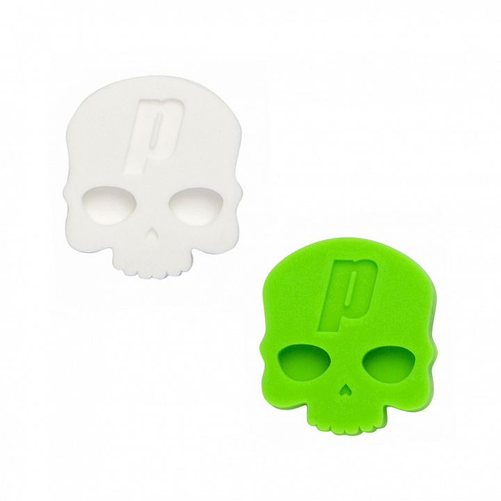 Prince Hydrogen Skull-Damp Vibration Dampener 2-Pack Green / White